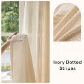 Ivory Dotted Stripes